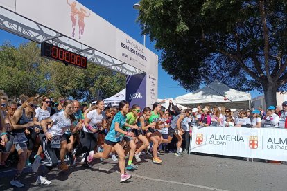 Momento del comienzo de la carrera.