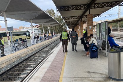 La estación de la capital se queda sin trenes.