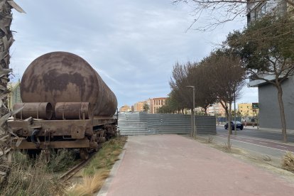 Imagen junto a la vieja estación.
