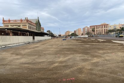 Obras del proyecto del soterramiento.