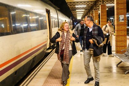 El tren llegó desde Granada.