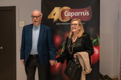 Vicente del Bosque estuvo acompañado por su mujer Trinidad López.