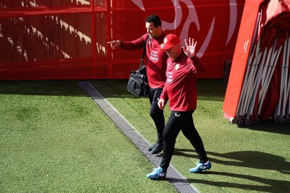 Saludando al fotógrafo de LA VOZ de Almería.