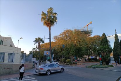 En la parte alta de La Rambla.