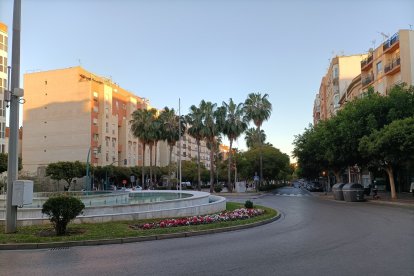 En la rotonda de La Gloria.