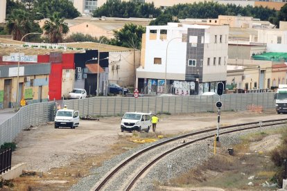 El viejo semáforo que indicaba la llegada a la capital.