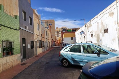 La calle Santa Marta hacia la Carretera de Ronda.