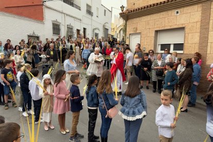 Inicio de la procesión en la ermita de San Juan.