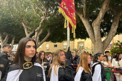Cortejo tras el paso de la procesión