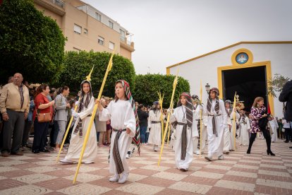La procesión del Domingo de Ramos en el Parador.