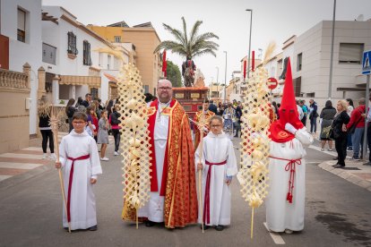 La procesión del Domingo de Ramos en el Parador.
