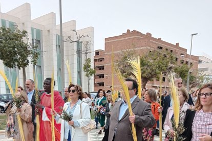 El Domingo de Ramos en el puerto de Roquetas de Mar.