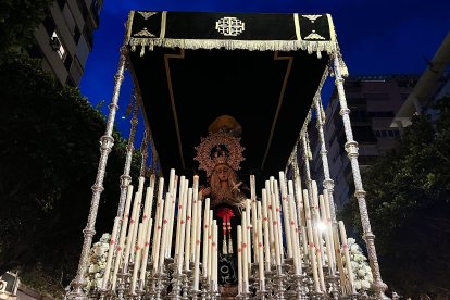 Virgen de los Dolores en el Paseo de Almería.
