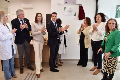 La consejera de Salud, Catalina García, en la inauguración del Consultorio de Balanegra.