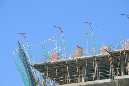 La bandera de España no puede faltar.