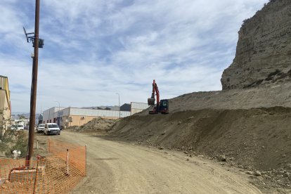 Obras junto a La Juaida.