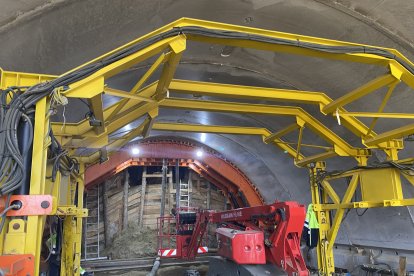 Primeros metros excavados en el túnel de Viator.