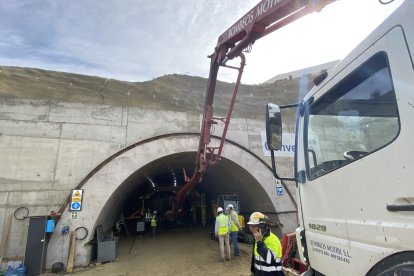 Primeros metros excavados en el túnel de Viator.