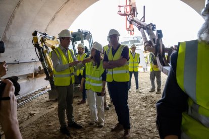 Adif ha organizado una nueva visita a las obras de la plataforma de Alta Velocidad.