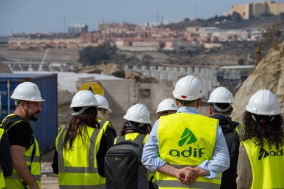Adif ha organizado una nueva visita a las obras de la plataforma de Alta Velocidad.
