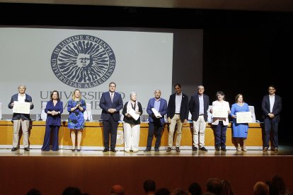 Miguel Eugenio Machado, Rosa Magán, María del Carmen Maldonado, Gabriel Maldonado, María Jesús Manzano y Isabel Marín.