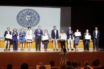 Pedro Domingo Mármol, Adela María Maroto, Margarita Márquez, Martirio Martín, Isabel de los Reyes Martín y Diego Francisco Martín.
