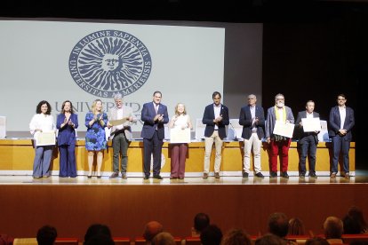 Isabel María París, José Pascual, Isabel María Pastor, Pilar Pastrana, Ginés Francisco Peregrín y Andrés Pérez.
