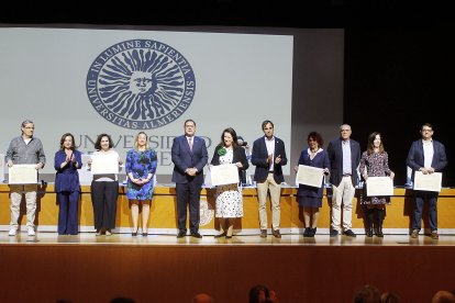Juan Pedro Sánchez, Petronila Sánchez, Josefa Sánchez, María Dolores Sánchez, Rosalía María Sánchez y Nuria Sanjust.