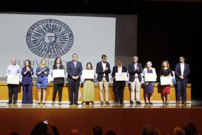 Francisco Jesús Sanz, Antonia Soler, María del Carmen Soler, José Sólvez, María de los Dolores Soto y Adelaida Tapia.