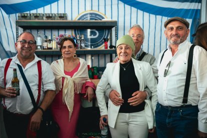 Familia Fernández disfrutando de las fiestas de San Marcos en La Bodega del Jamón.