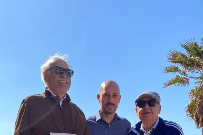 Fran Luque junto a Andrés Asensio y vicente Martínez.