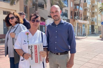 Fran Luque junto a Rosa Fortes.