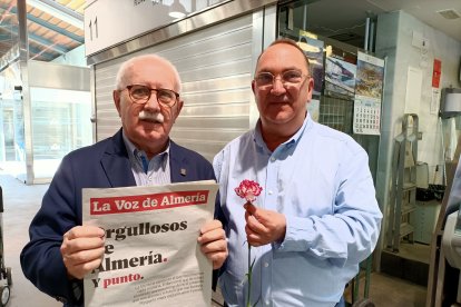 A la izquierda, Evaristo Martínez Salas junto a Simón Ruiz.