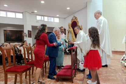 Jero emocionado en las bodas de oro.