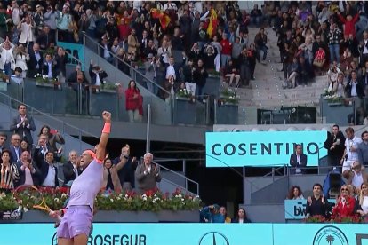 Rafa el Nadal este lunes en Madrid. Foto: RTVE.
