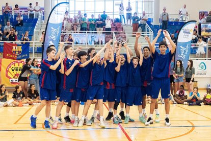 La celebración de el Barcelona Basket en el Pabellón Blas Infante