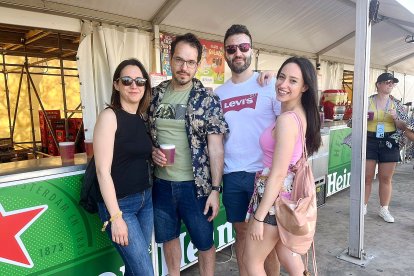 María, Dani, Narci y María José disfrutando del Solazo Fest.