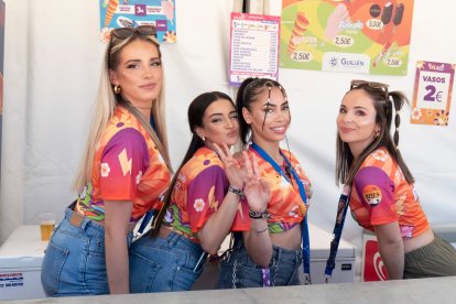 Cuatro integrantes del equipo de Solazo Fest.