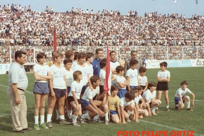 Helenio Herrera se portó de maravilla con los niños.