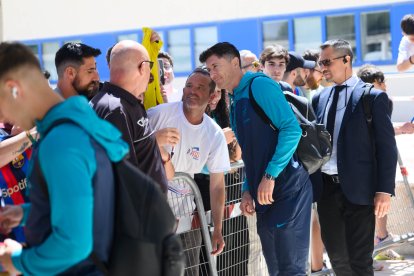 Una foto con Robert Lewandowski.