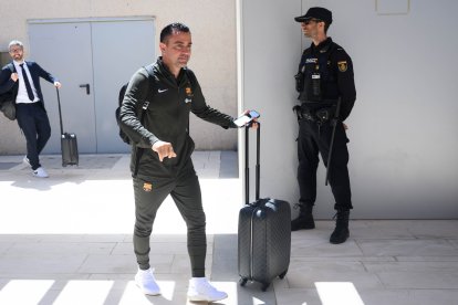 Xavi Hernández fue muy aplaudido.