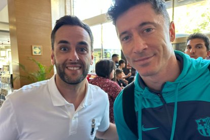 Robert Lewandowski  estuvo muy cercano con Eugenio.