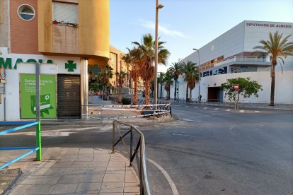 Una zona muy transitada de la ciudad.