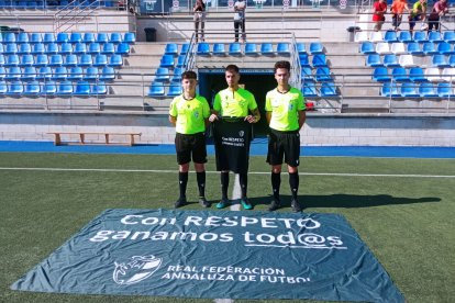 Los colegiados de la jornada.
