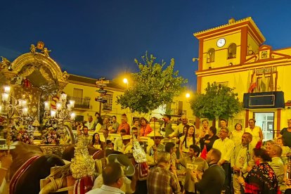 La Hermandad del Rocío de Almería, en Benacazón.