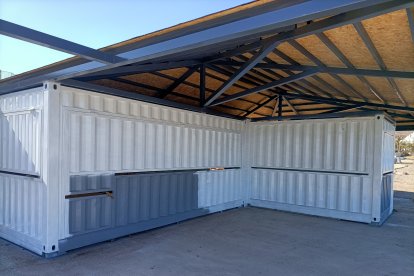 Lo que será la futura barra para atender a los clientes.