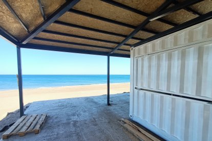 Vistas del mar desde lo que será la terraza.