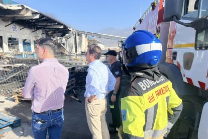 Visita del alcalde y presidente de Mabe a la zona.