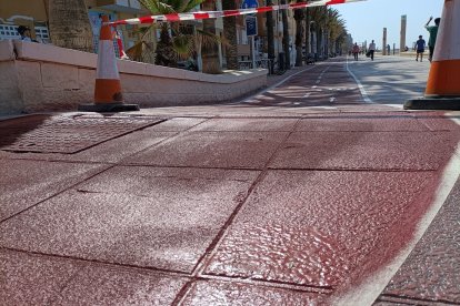 Imagen de la capa antideslizante.