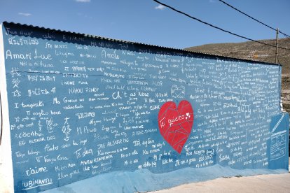Uno de los murales más buscados con los \'Te Quiero\' en multitud de idiomas.